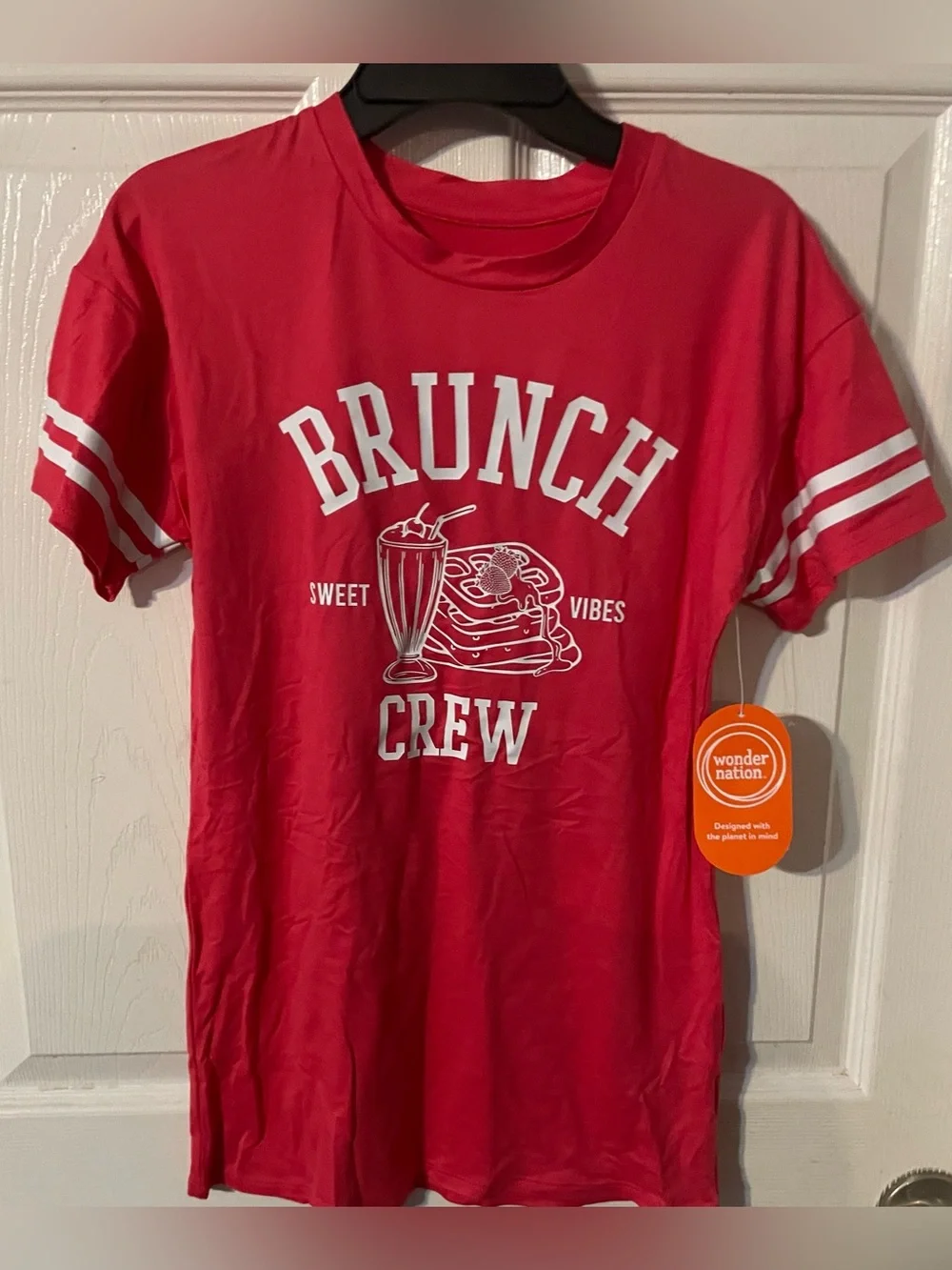 NWT Wonder Nation Girls Brunch Crew Sleep Gown Nightgown M 8 Graphic Print